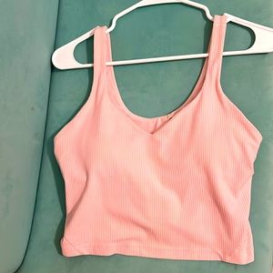 Lululemon light pink align ribbed tank size 8 perfect condition!